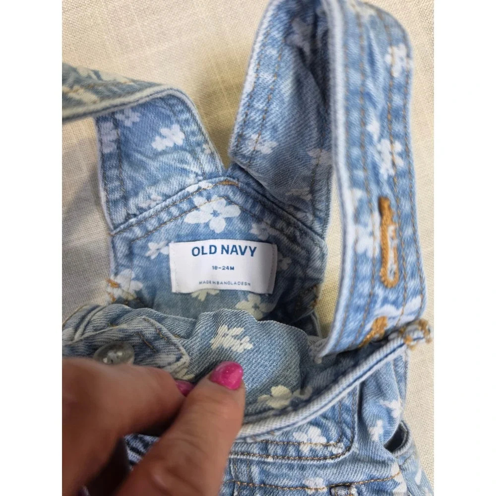 Baby Girl Bundle Ralph Lauren Plaid Dress Old Navy Floral Denim Romper Sunsuit